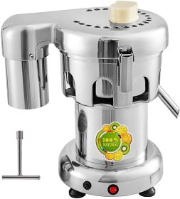 VEVOR Commercial Juice Extractor Heavy Duty Juicer Aluminum Casting and Stainless Steel Constructed Centrifugal Juice Extractor Juicing both Frui