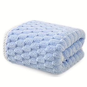 Waffle Ultra-soft Bath Towel 4/1pc, Super Absorbent And Quick-drying Adult Ultra-fine Fiber Towel, Quick-drying Textured Towel (Quantity: 1piece blue)